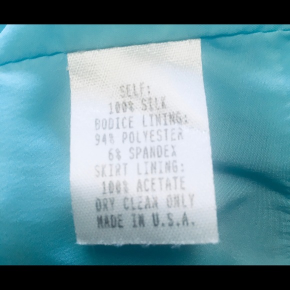 Nanette Lepore Peacock Silk Strapless Dress 👗 8 - Picture 5 of 5